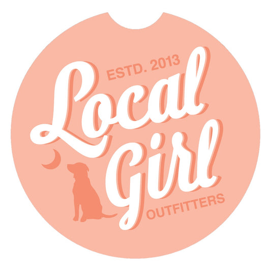 LG Stacked Script Car Coaster