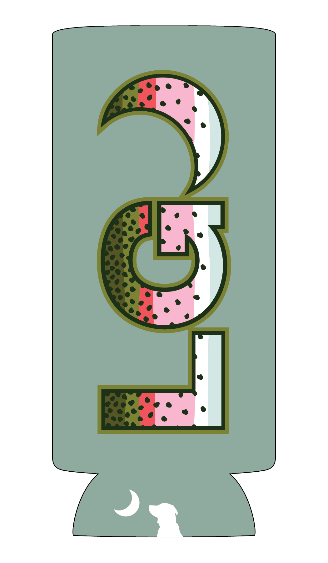 LG Rainbow Slim Koozie