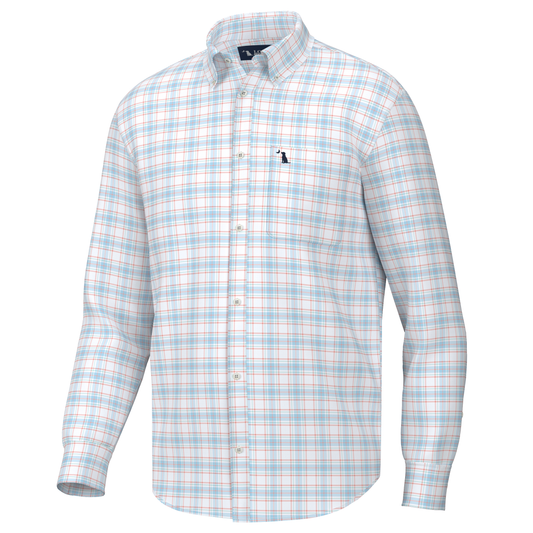 Evans Dress Shirt - Coral/Light Blue/Mint