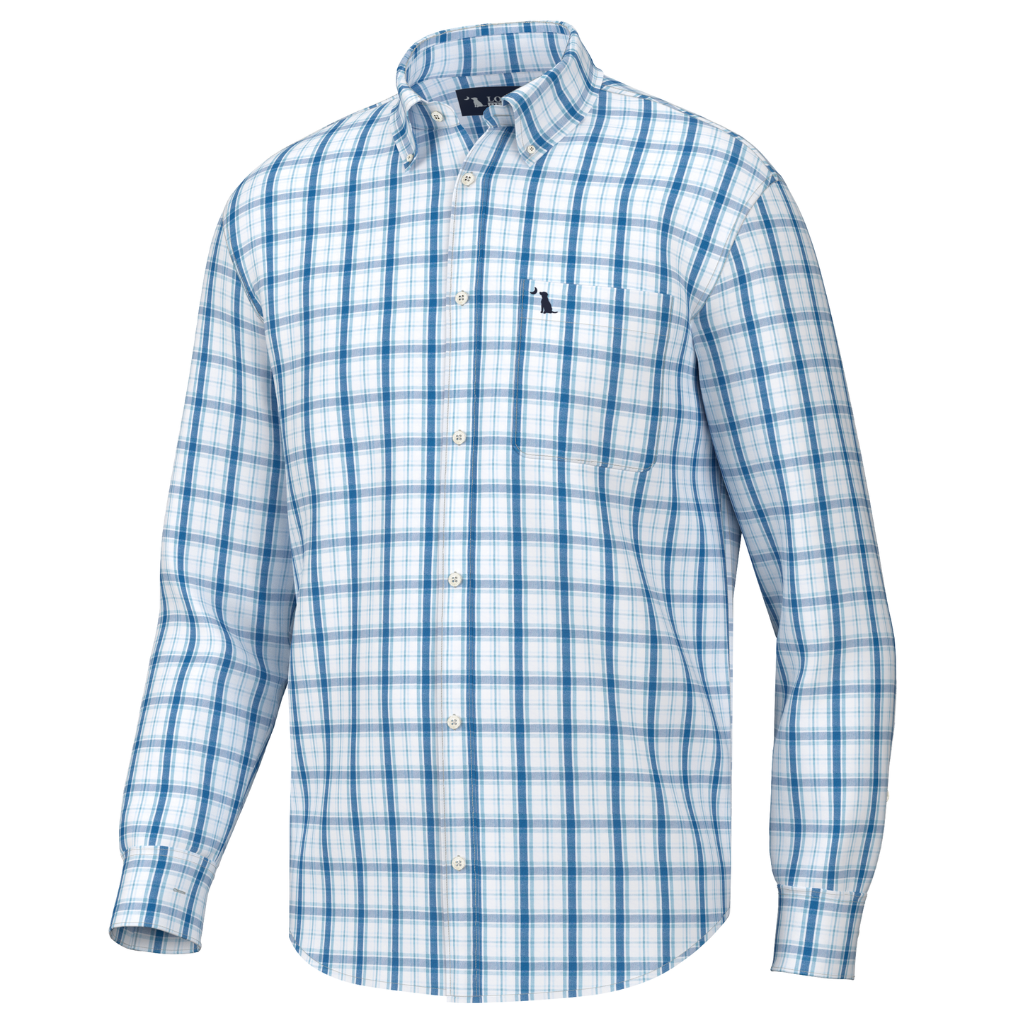 Hutto Dress Shirt - Navy/Dark Blue/Light Blue