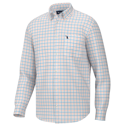 Taylor Dress Shirt - Sky/Coral/Dark Teal