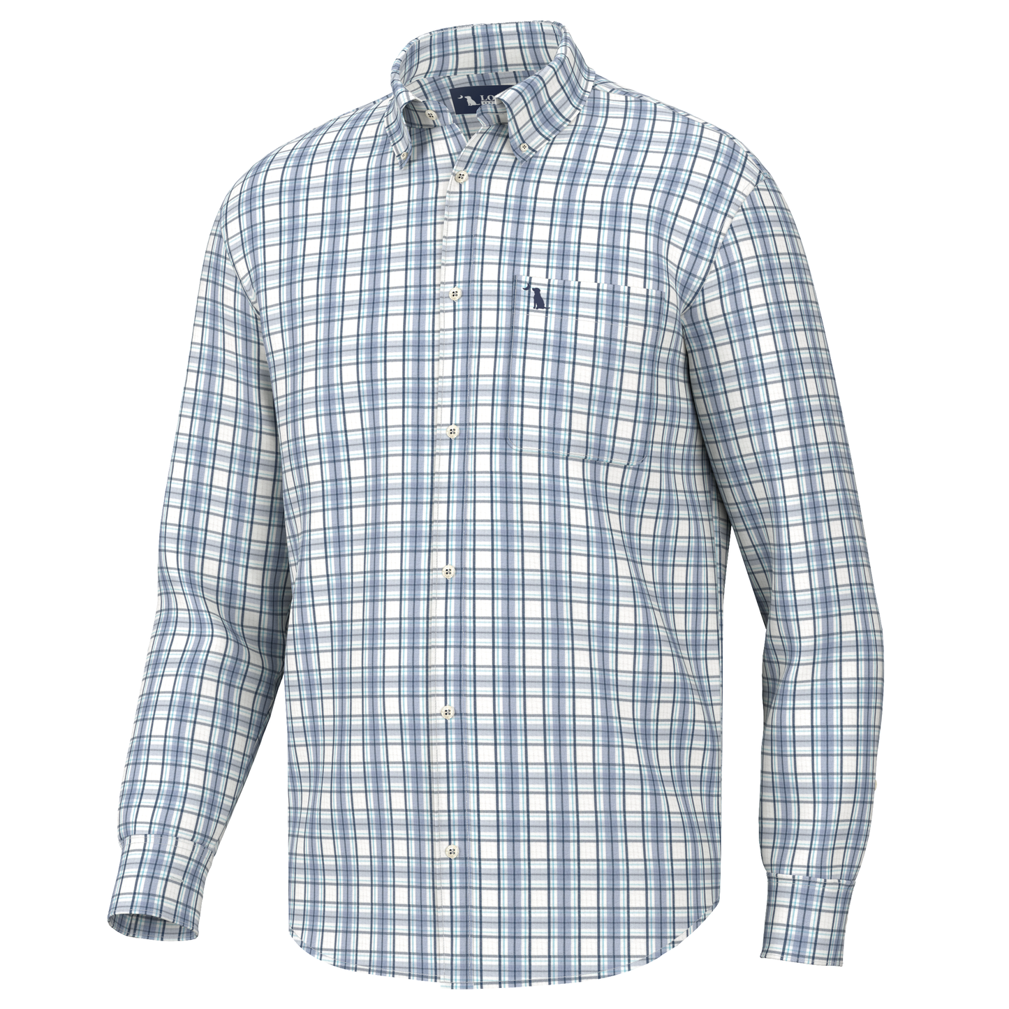 Evans Dress Shirt - Slate/Purple/Blue