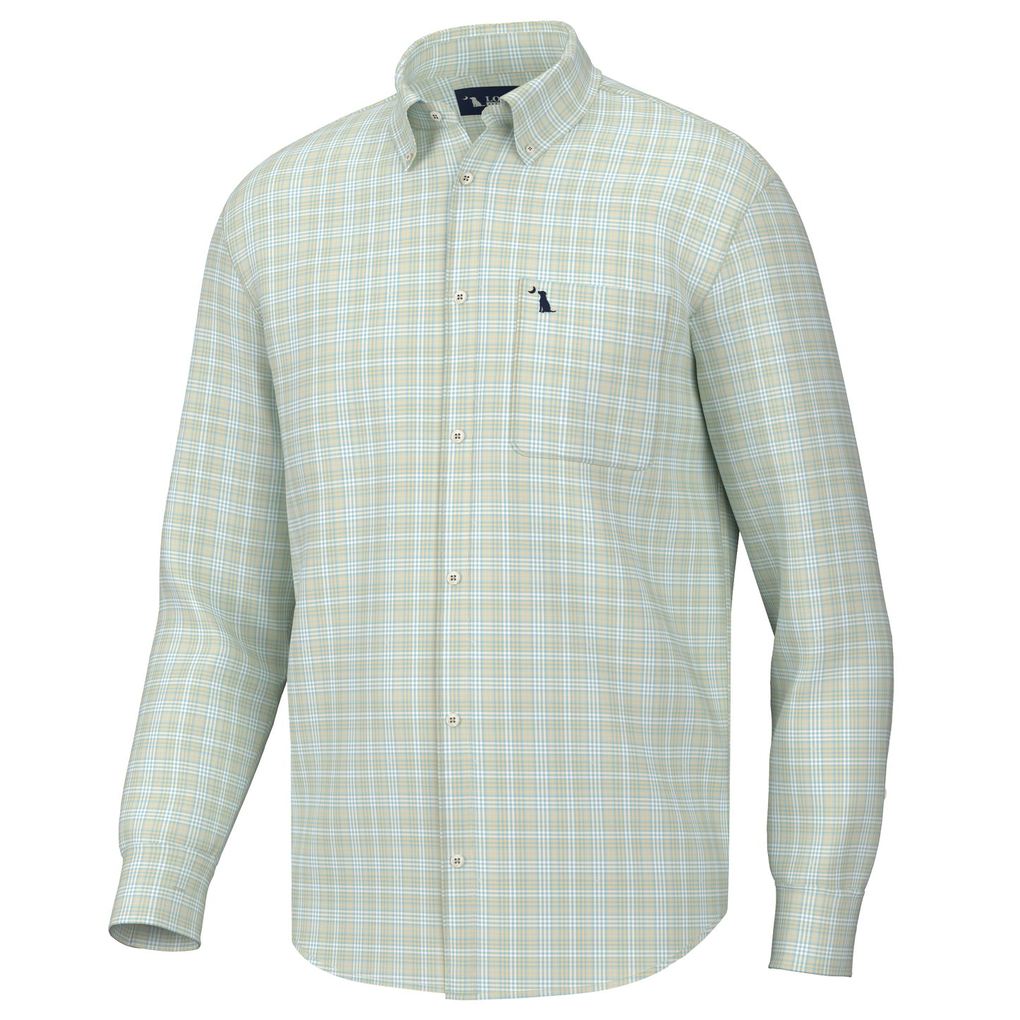 Bailey Dress Shirt - Teal/Moss/Yellow