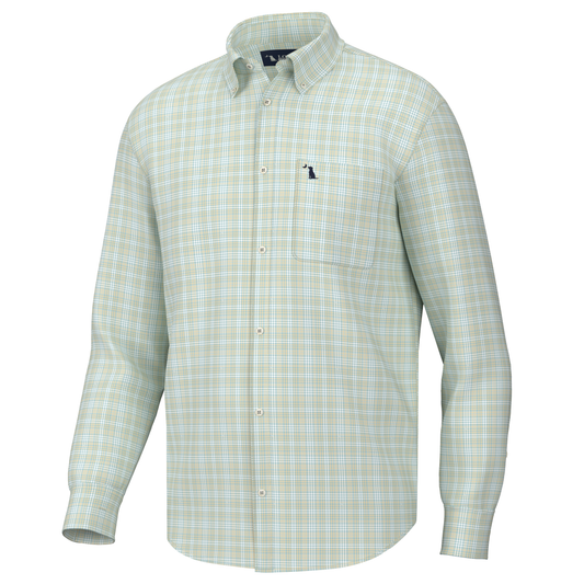 Bailey Dress Shirt - Teal/Moss/Yellow