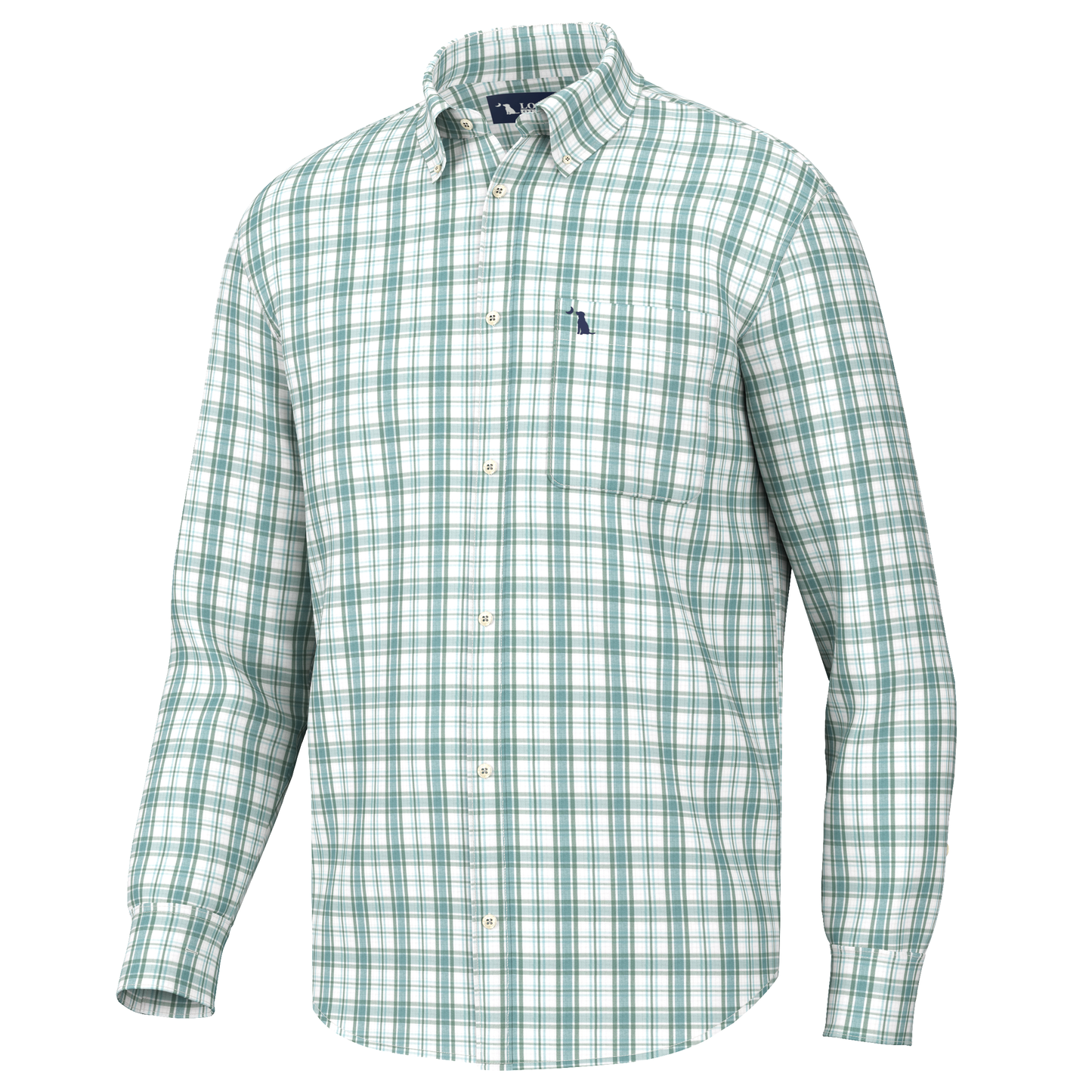 Hutto Dress Shirt - Teal/Green/Light Blue