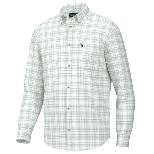 Evans Dress Shirt - Teal/Moss/Yellow