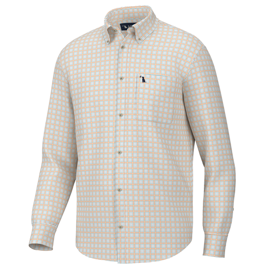 Faulk Dress Shirt - Peach/Teal/Slate