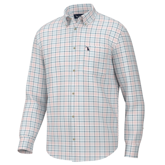 Stamps Dress Shirt - Sale - Salmon/Slate/Light Blue