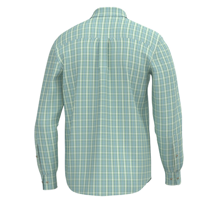 Buffkin Dress Shirt - Teal/Lime/Sailor Blue