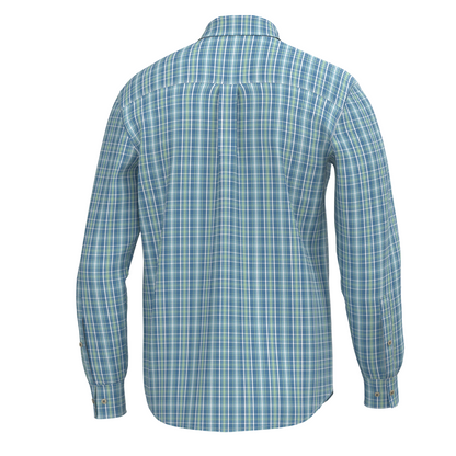 Sherry Dress Shirt - Teal/Lime/Sailor Blue