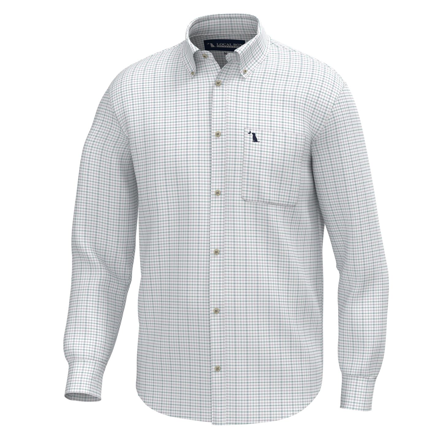 Blythe Dress Shirt - Stone Blue/Lilac/Plum