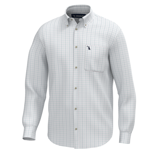 Blythe Dress Shirt - Stone Blue/Lilac/Plum