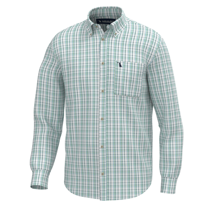 Lee Dress Shirt - Teal/Lime/Slate