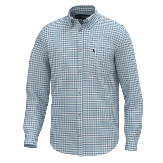 Blythe Dress Shirt - Teal/Plum
