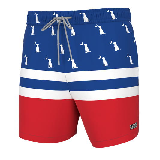 Bayview Swim Trunk - Red White & Blue