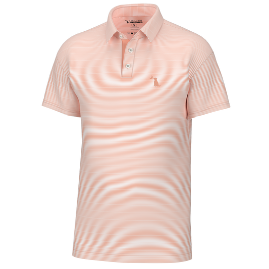 Youth Palms Polo - Peach/White