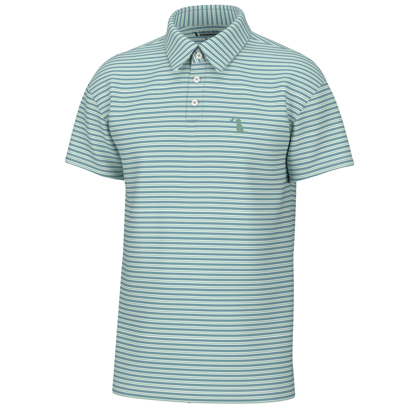 Surfside Polo - Ocean/Mint/White