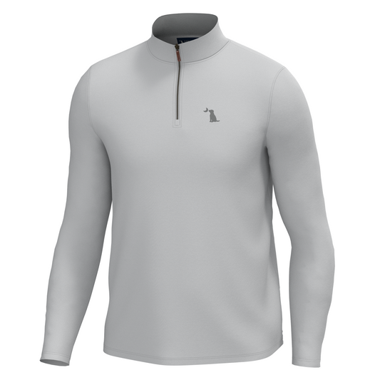 Bentley Quarter Zip - Light Gray