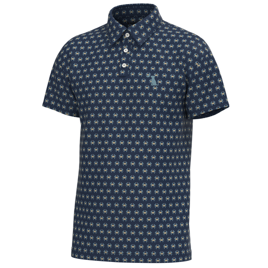 Youth Dirty Myrtle Polo - Blue Crab