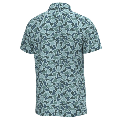 Dirty Myrtle Polo - Blue Dog & Moon Camo