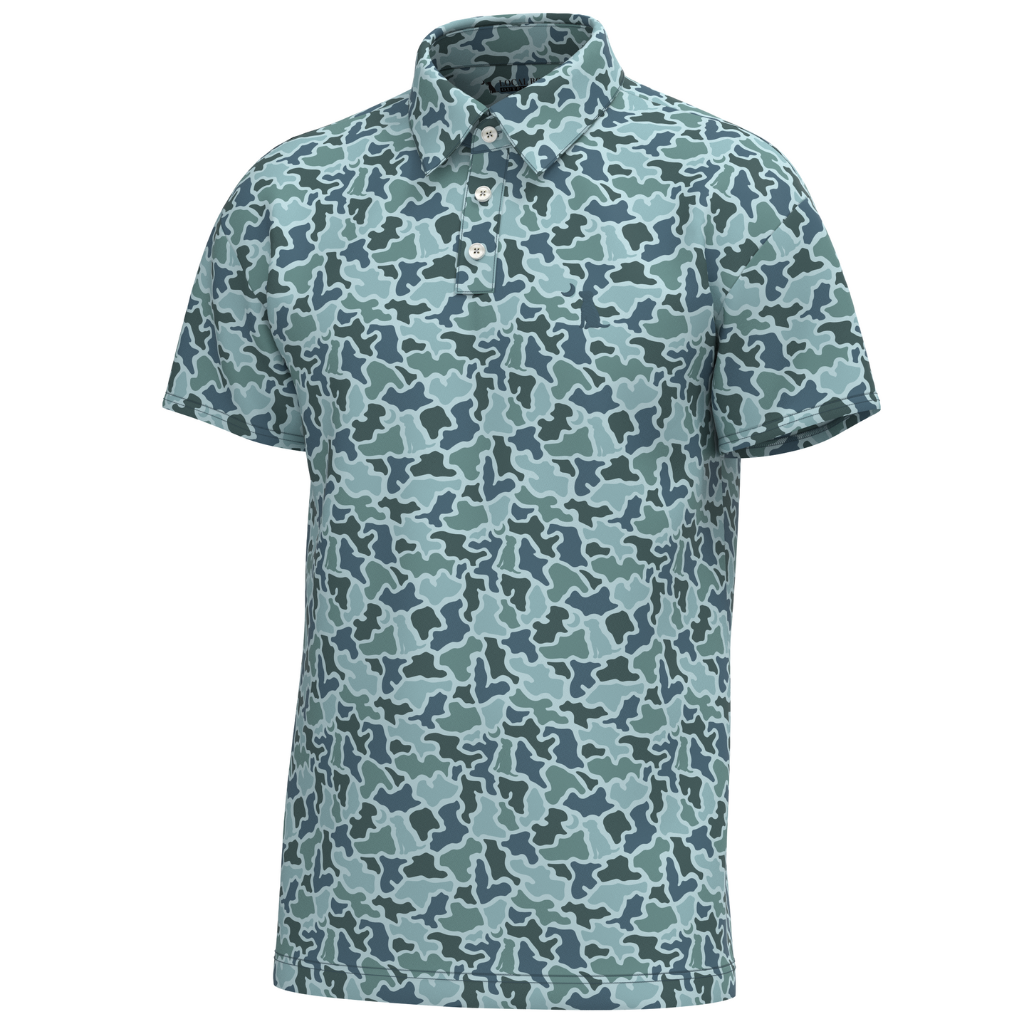 Youth Dirty Myrtle Polo - Blue Dog & Moon Camo
