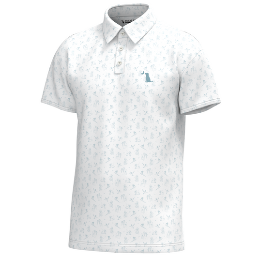 Youth Dirty Myrtle Polo - White Ultimate Retrieve