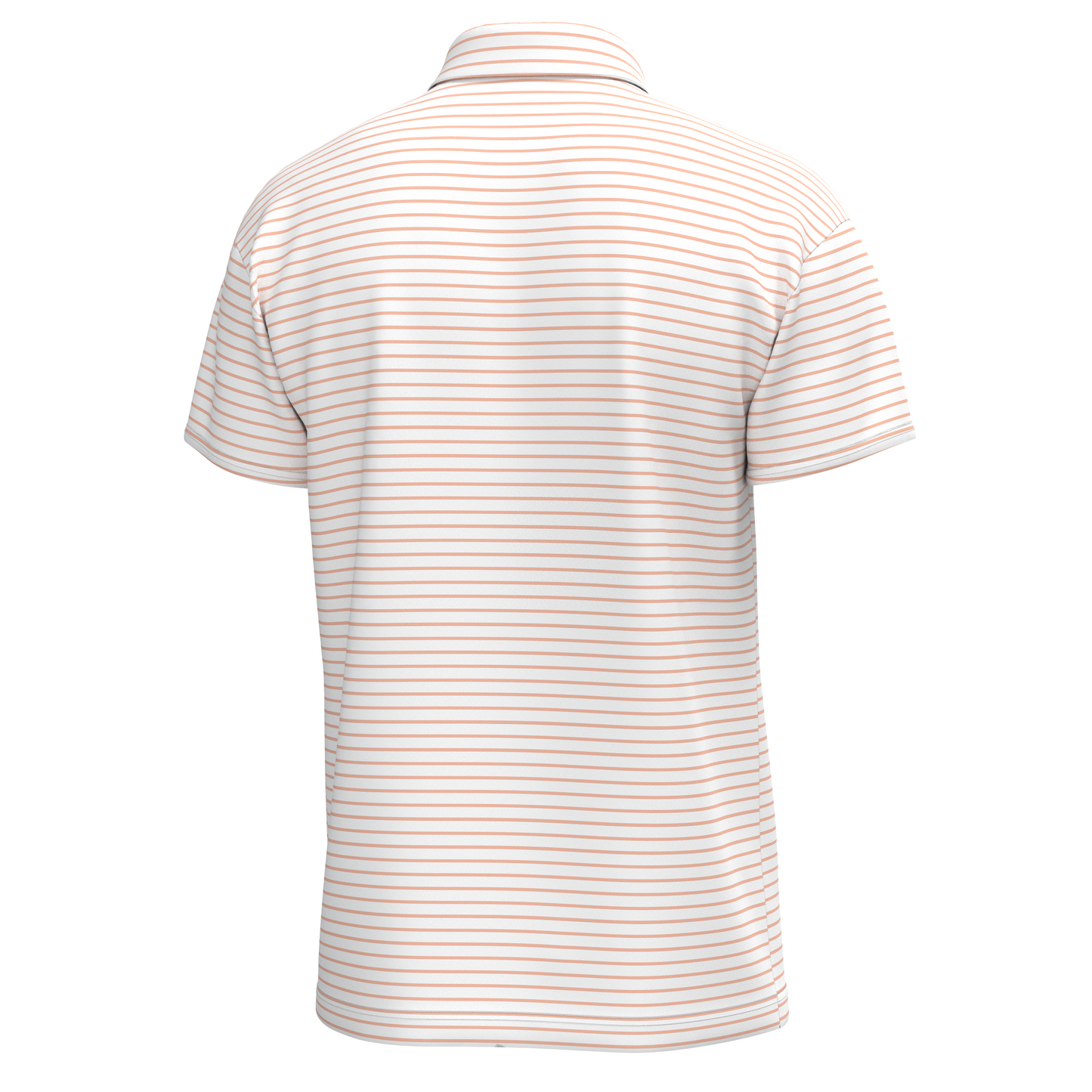 Edisto Polo - Peach/White