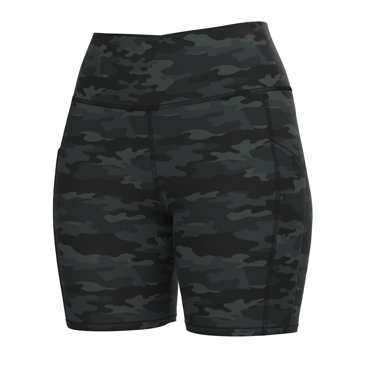 LG Biker Shorts - Forest Camo Saltwater