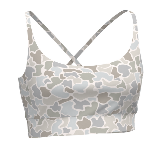 LG Sports Bra - Forest Camo Saltwater