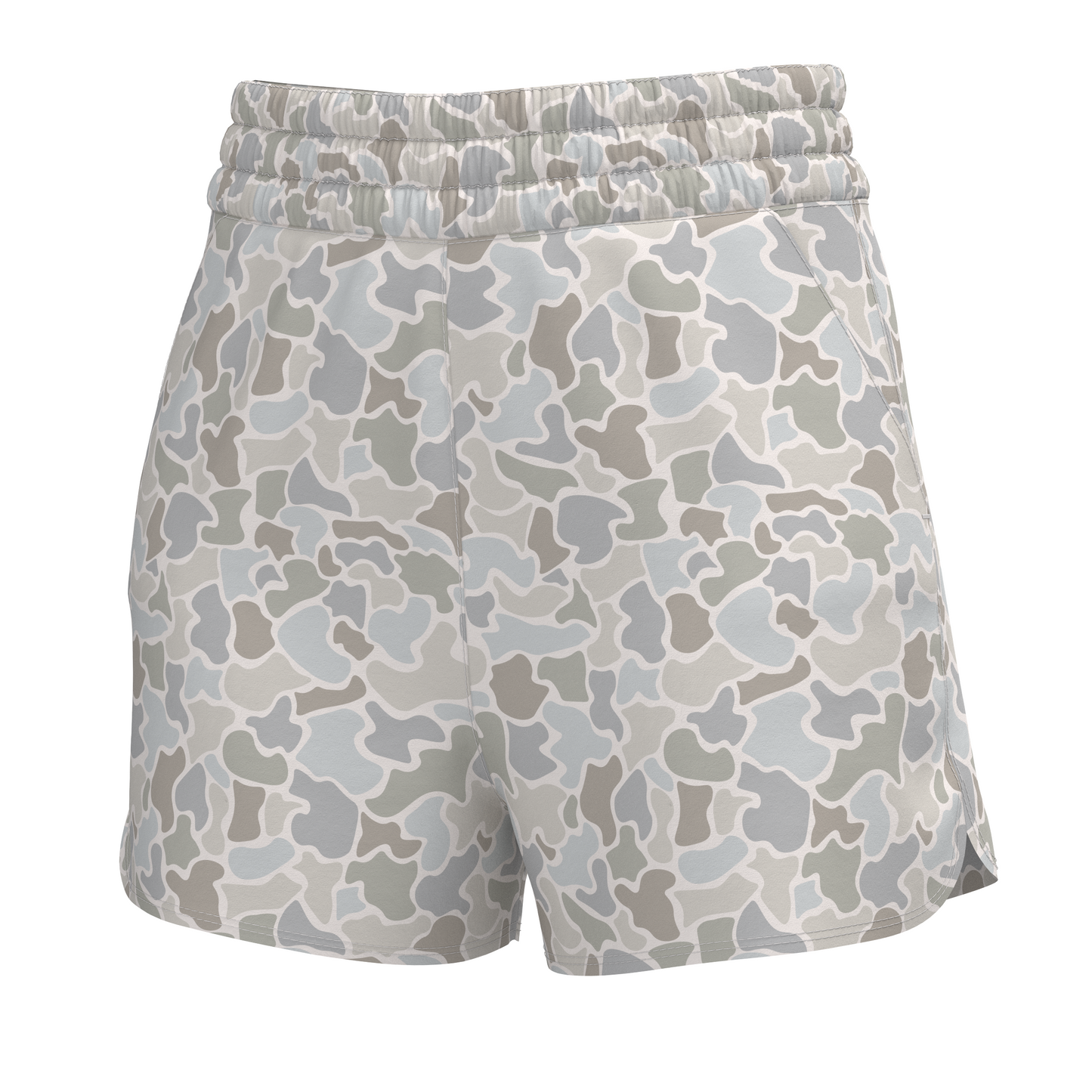 LG High-Waisted Volley Shorts - Forest Camo Saltwater