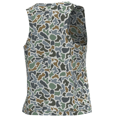 LG Youth Muscle Tank 2.0 - Forest Camo Saltwater