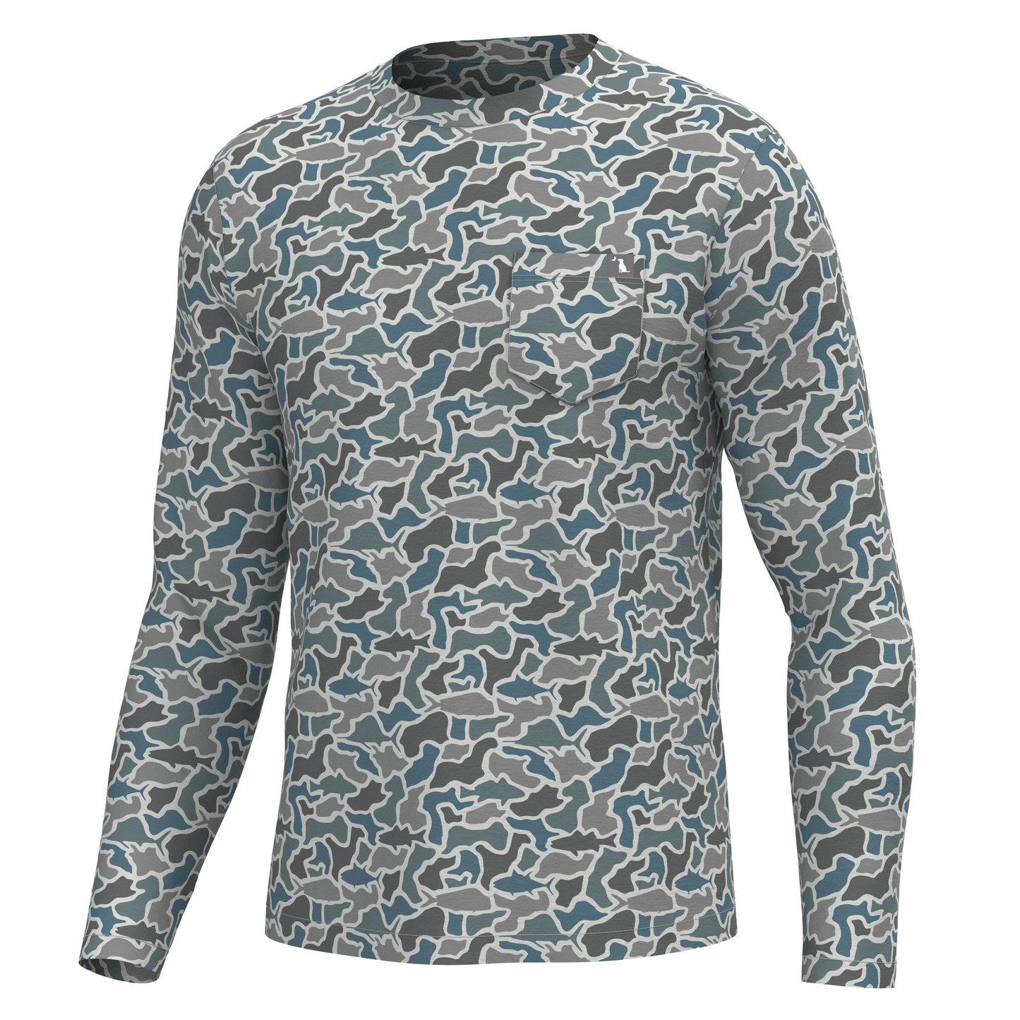 L/S Heather-Blend Crew - Cobblestone Gray