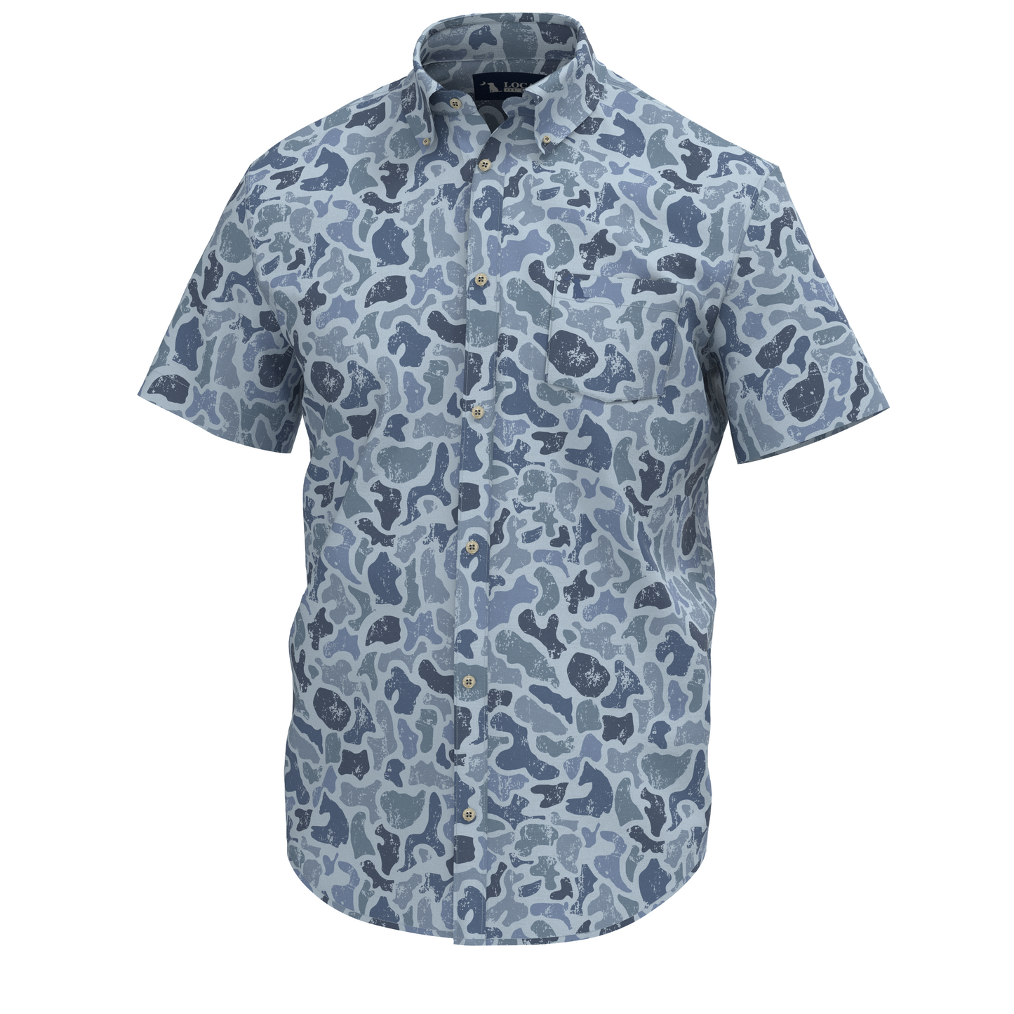 Low Country Button Down - Saltwater Camo
