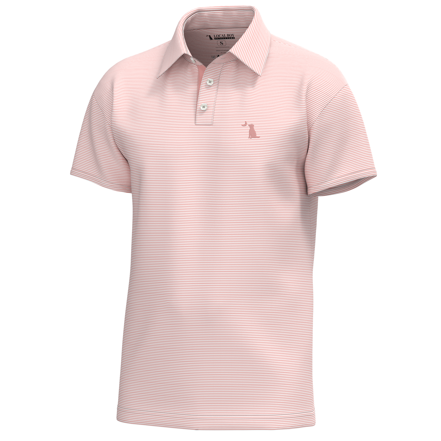 Palms Polo - Aqua/White