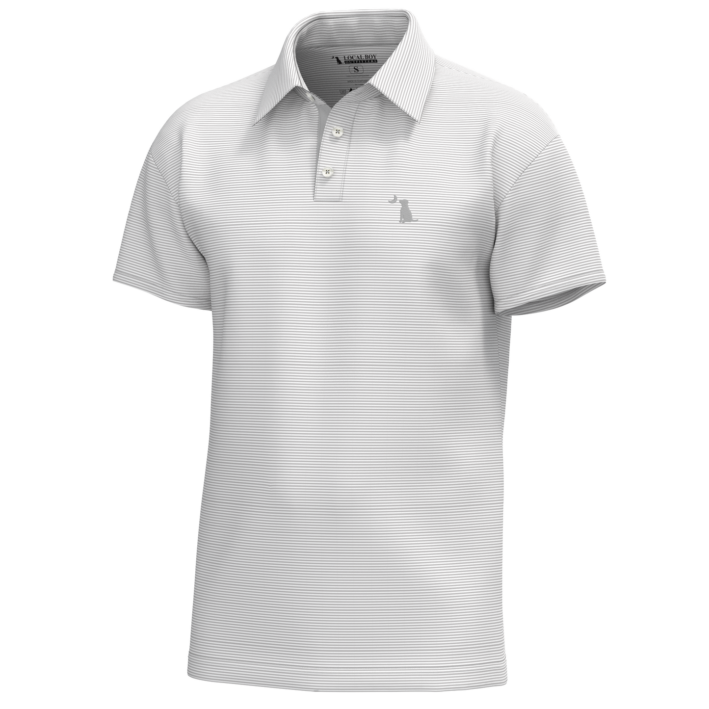Youth Palms Polo - Aqua/White