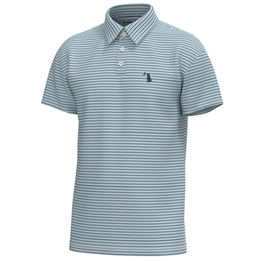 Surfside Polo - Light Teal/Navy/White