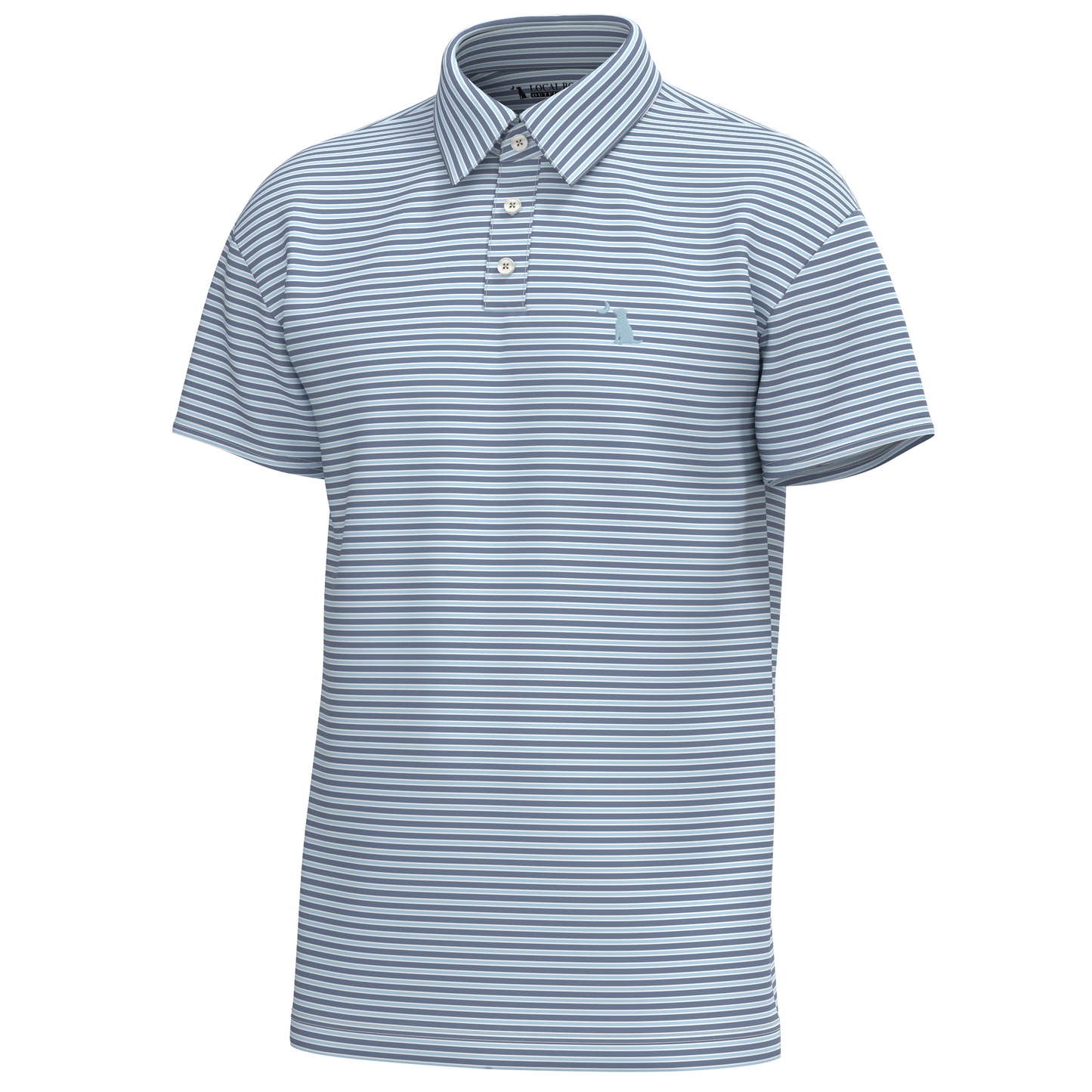 Surfside Polo - Light Teal/Navy/White