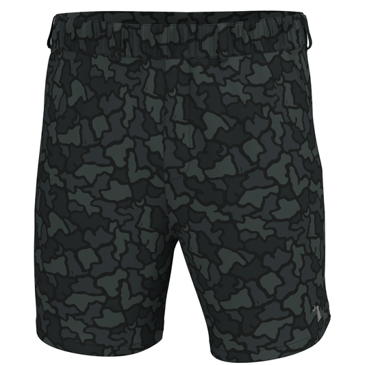 Volley Shorts - Black Dog & Moon Camo