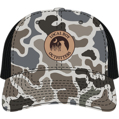 Leather Patch Trucker Hat