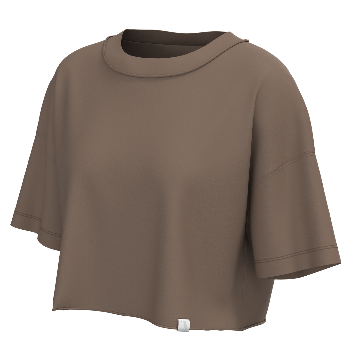 LG Boxy Crop Tee - Cocoa