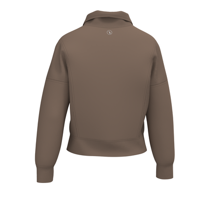 LG Velvet Fleece Quarter Zip - Forest Camo Saltwater