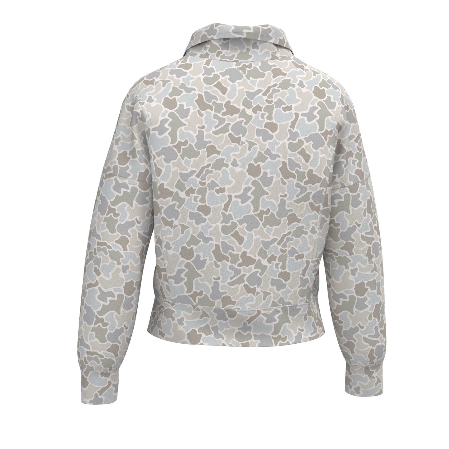 LG Velvet Fleece Quarter Zip - Forest Camo Saltwater