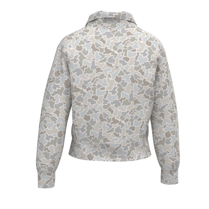 LG Velvet Fleece Quarter Zip - Light Sand