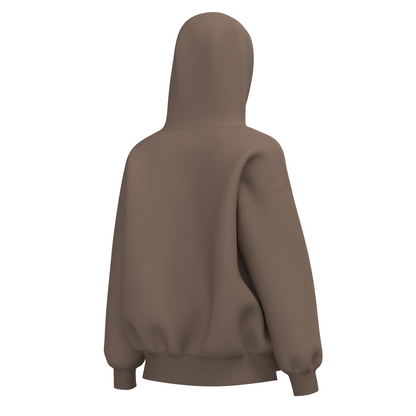 Local Girl Velvet Fleece Front Zip Hoodie - Cocoa