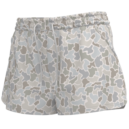 LG Velvet Fleece Shorts - Forest Camo Saltwater