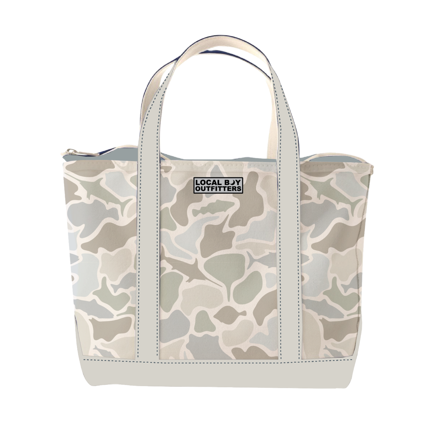 Beach Tote Bag - Saltwater Camo