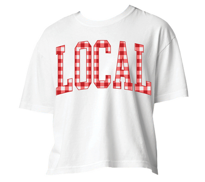 LG Gingham Crop Tee