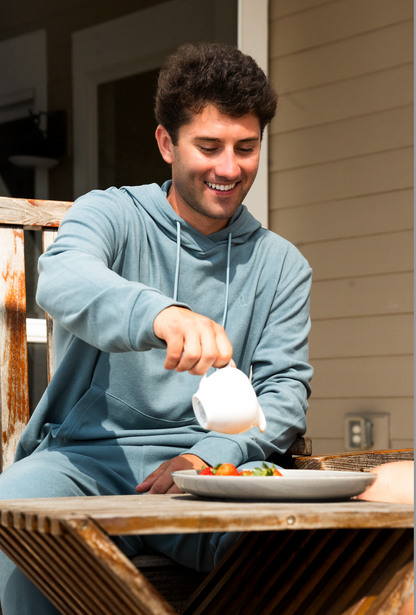 Velvet Fleece Hemlock Hoodie - Smoky Blue