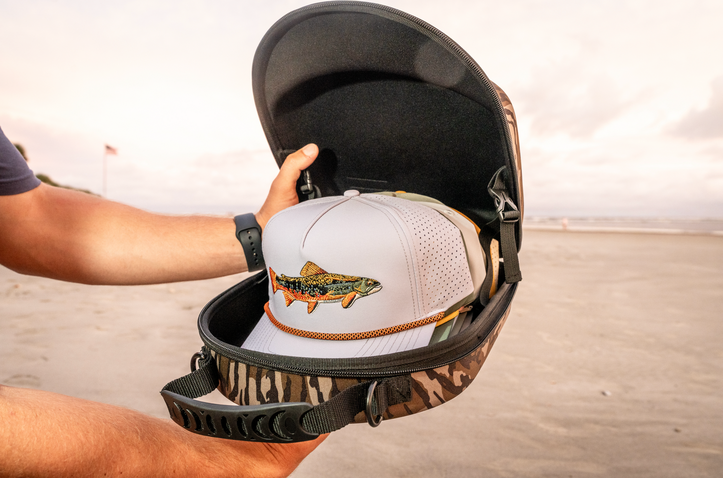 Rainbow Trout Perforated Rope Hat