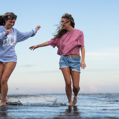 LG Boxy Crop Tee - Periwinkle